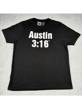 WWE Stone Cold Steve Austin 3:16 T Shirt Mens XL Black Skull Graphic Wrestling